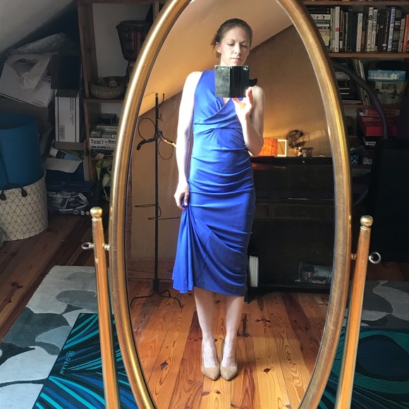 Nicole Miller Royal Blue Gown, NWT